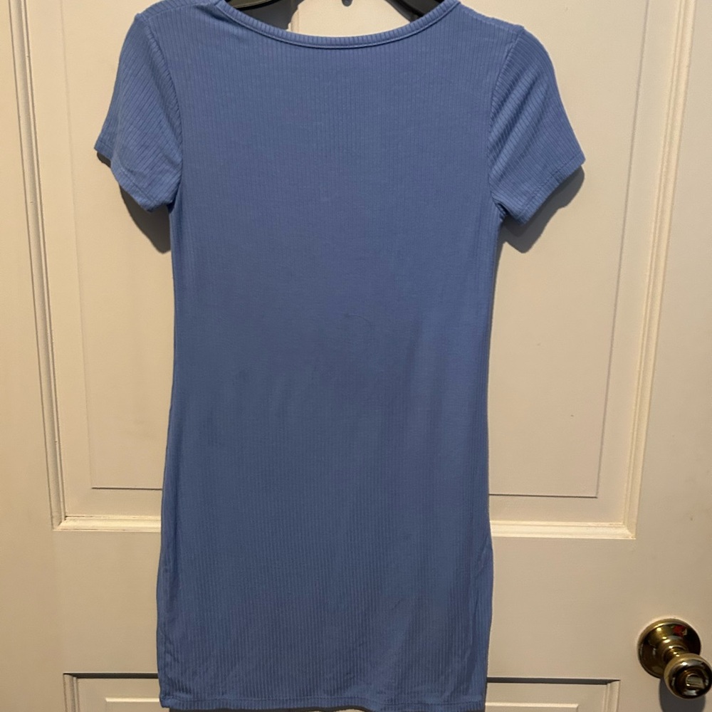Art Class Girls Lavendar Ribbed T-shirt Dress Size M (8) - Picture 3 of 3